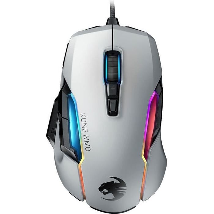 ROCCAT – Kone AIMO Remastered – Souris Gamer – Blanche – ROC-11-820-WE