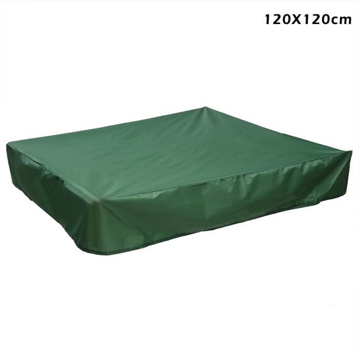 120 x 120 cm Bâche Bac à Sable Imperméable, Housse de Protection pour bac à Sable, Couverture de Bac à Sable Couvercle, Housse Bac à Sable avec Cordo | Leroy Merlin