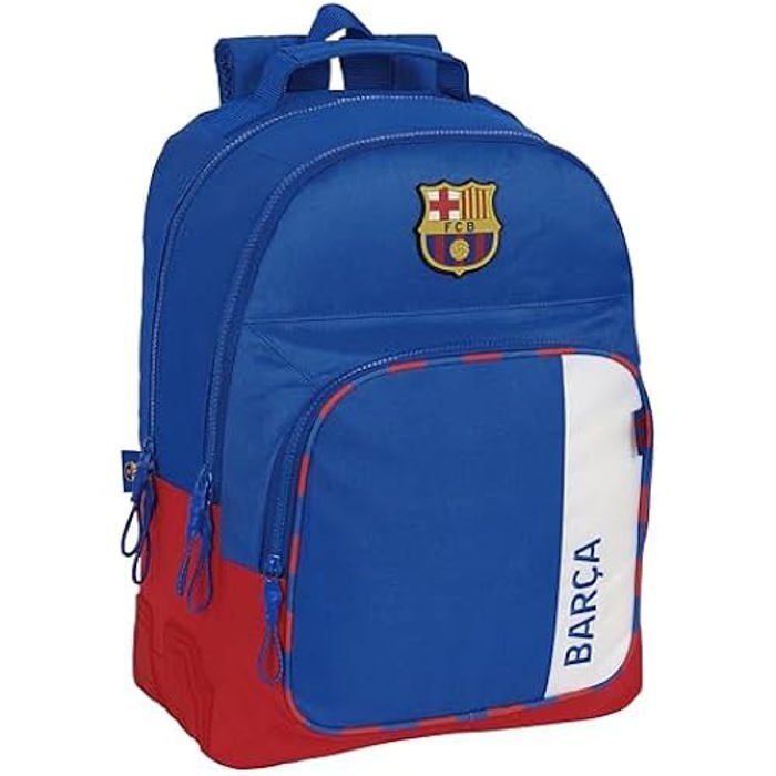 Sac à Chaussures FC Barcelone - Format Ovale 34x18cm - Bleu Marine Et Grenat - Sport Et Voyage