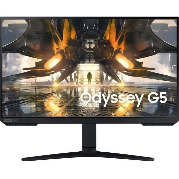 Ecran PC Gamer - SAMSUNG - ODYSSEY G5 - G50A S27AG500PP - 27'' WQHD - Dalle IPS - 1 ms - 165Hz - HDMI / DisplayPort - AMD FreeSync