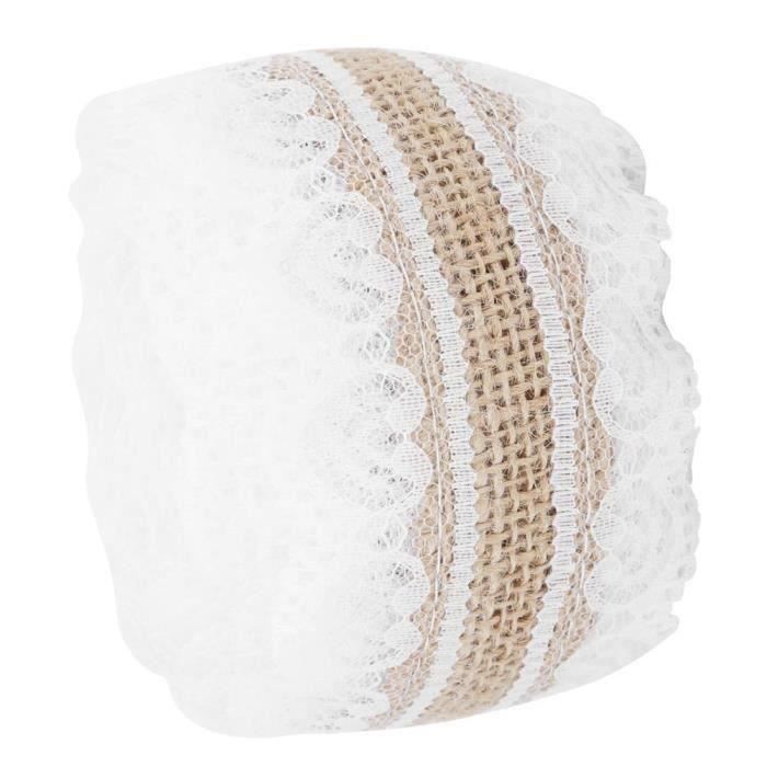 Ruban En Toile De Jute Naturel, 1,5 Pouce X 5 Yards - Parfait Pour DIY Et Décoration