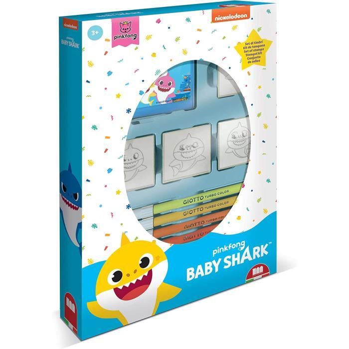 Multiprint Coffret 7 tampons pour enfants Paw Patrol Boy, 100% fabriqué en Italie, lot de tampons pour enfants personnalisés, en bois et caoutchouc naturel, encre lavable non toxique, idée cadeau
