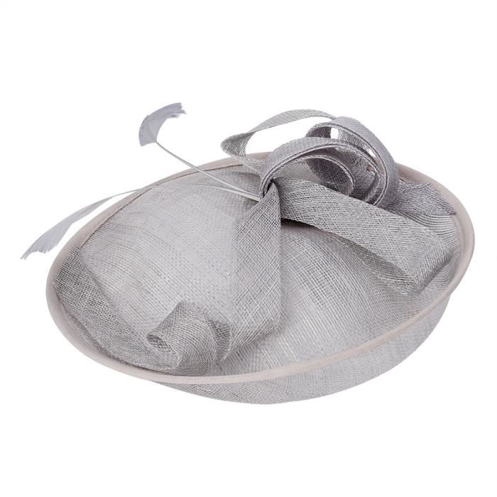 Chapeau Organza Élégant Femme – Chapeau Église Pliable Mariage Thé Course Été, Style Mariée Chic