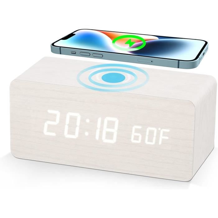 Fdit Horloge électrique Horloge Murale Multifonction 100‑240 V LED Avec