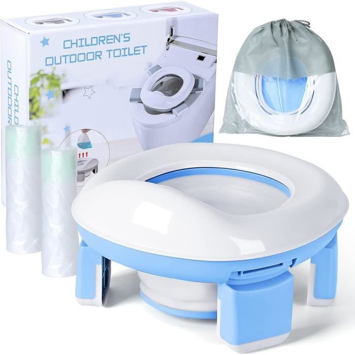Pot Portable Pour Bébé – Siège De Toilette D’apprentissage Bleu Ou Rose – Pour L’autonomie Des Tout-petits