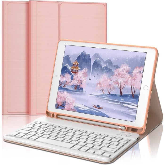 Étui de protection pour iPad avec clavier Bluetooth White iPad Pro 12.9