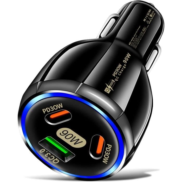 Yesido - Y68 - Chargeur Allume-Cigare USB-C + USB-A (30W) main image 0