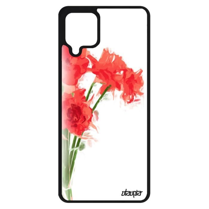 Coque bouquet de fleurs pour Galaxy A12 silicone femme pastel gel cover  amour Rouge floral telephone jonquille 4G aquarelle Samsung - Cdiscount  Téléphonie