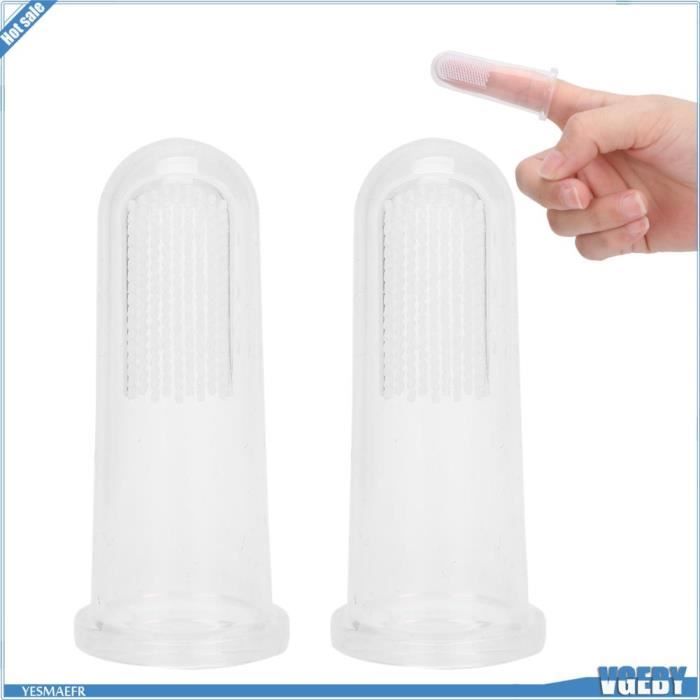 Meilleurs prix pour VGEBY Brosse à dents pour animaux de compagnie Brosse à Dents pour Chien, Brosse à Dents en Silicone de qualité animalerie brosse