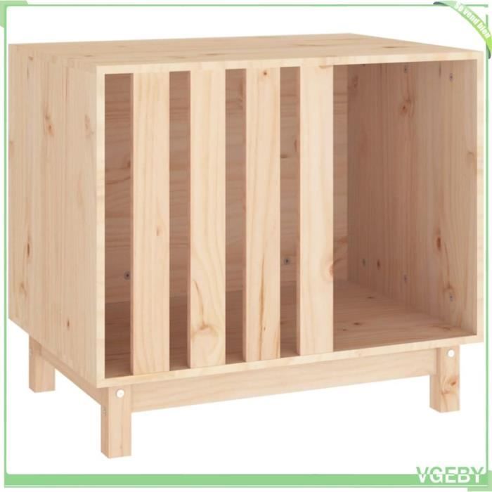 Meilleurs prix pour Niche pour chien - VGEBY - 70x50x62 cm - Bois de pin massif - Confortable - Intérieur