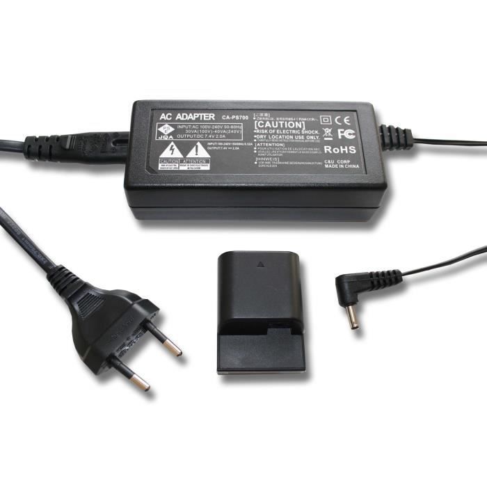 Chargeur d'appareil photo pour CANON EOS 350D etc. Remplace ACK-700, DR-700