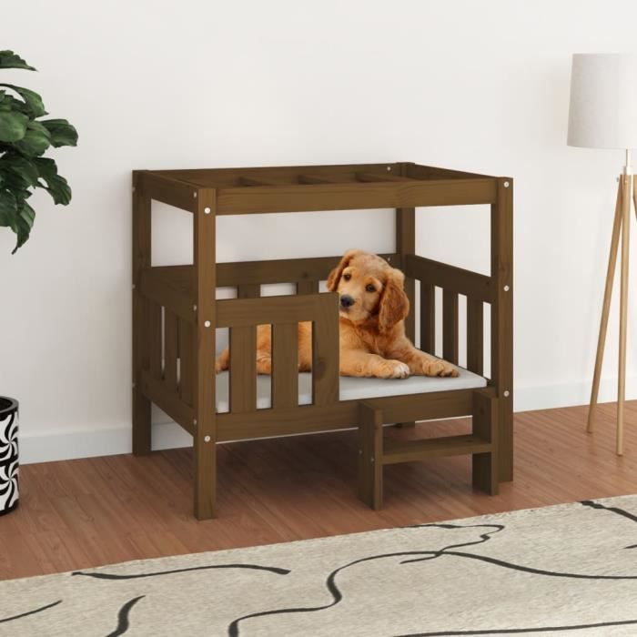 vidaXL Lit pour chien miel - vue 4