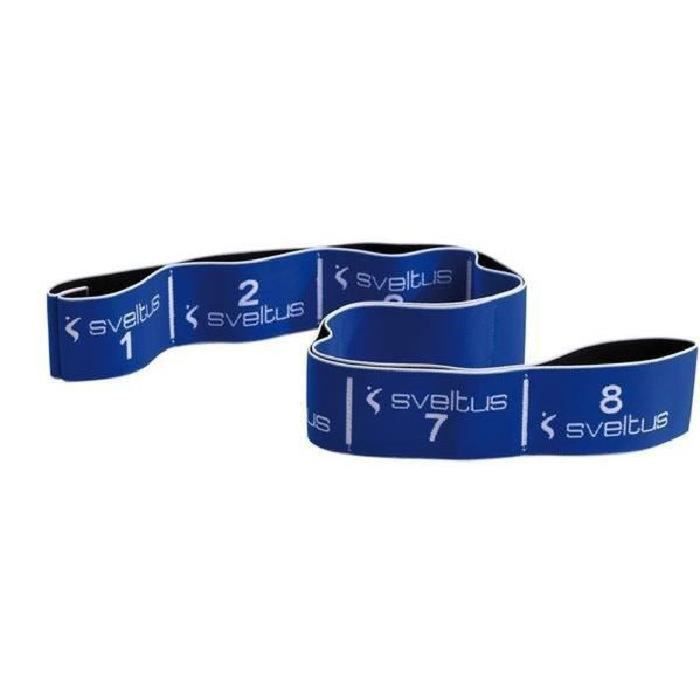 Elastiband Visiodirect - 8 Poignées De 10 Kg - Bande Élastique De Résistance Rouge (80 Cm) Pour Fitness à Domicile