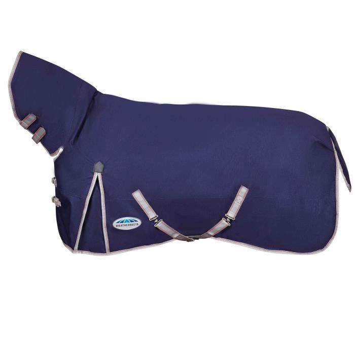Comparer les prix de Couverture dextérieur pour cheval couvre-cou Weatherbeeta Comfitec Essential Lite 50g - navy/silver/red - 85 cm