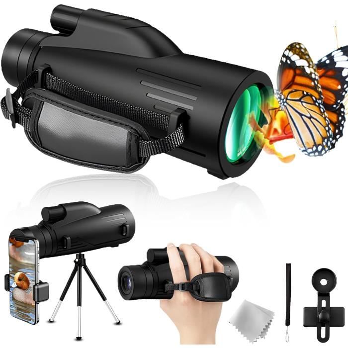 Monoculaire HD 12x25 - Grossissement 12x - Compact Pour Astronomie - Zoom - Neuf