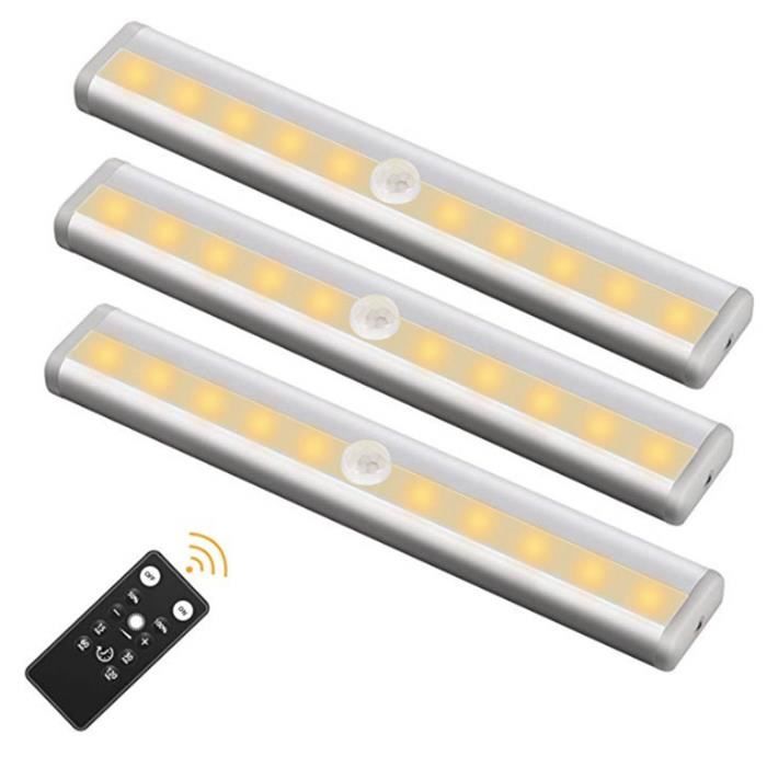 Éclairage LED Sous Armoire AIBOO Avec Télécommande - 12V, Dimmable, Couleur Blanc Chaud/froid