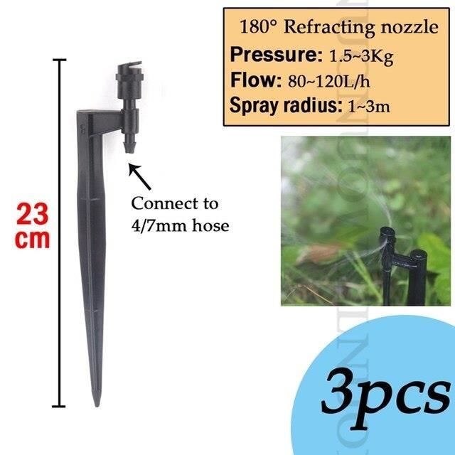 Yardwe 10pièces Lot De Buses De Brumisation Pour Système De Refroidissement Connecteur Irrigation Pulvérisation Automatique Ajustable