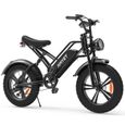 Vélo électrique 20 pouces AMYET E20, 750W 48V 15AH,Tout suspendu, Shimano 7 vitesses, antivol-1