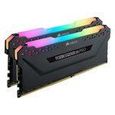Mémoire RAM - CORSAIR - Vengeance RGB Pro DDR4 - 32GB 2x16GB DIMM - 3600 MHz  - 1.35V - Noir (CMW32GX4M2D3600C)-1