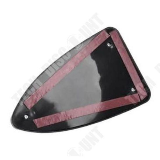 Antenne Voiture Type Aileron De Requin – Universelle, Autocollante, Noir Brillant, Réception AM/FM, Design Moderne
