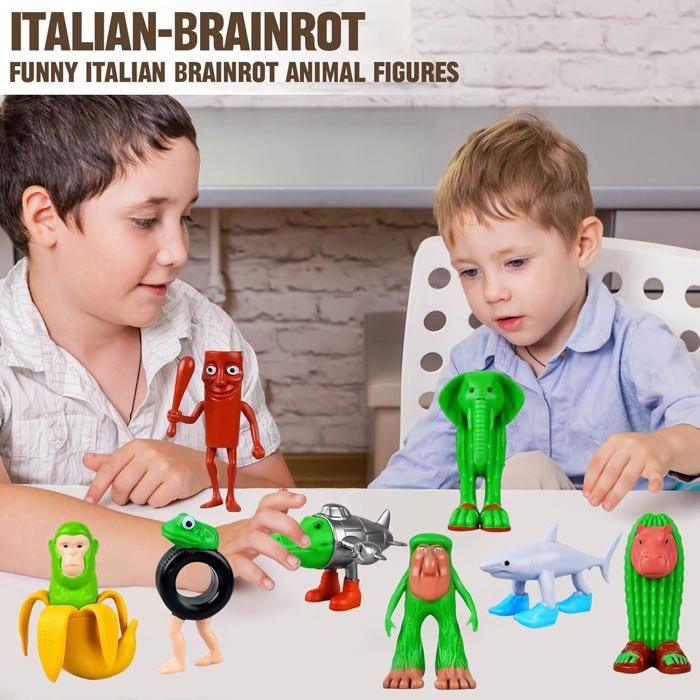 Figurine Articulée Tung Tung Sahur - Franchise Brainrot - Plastique - Année 2025 - Neuf