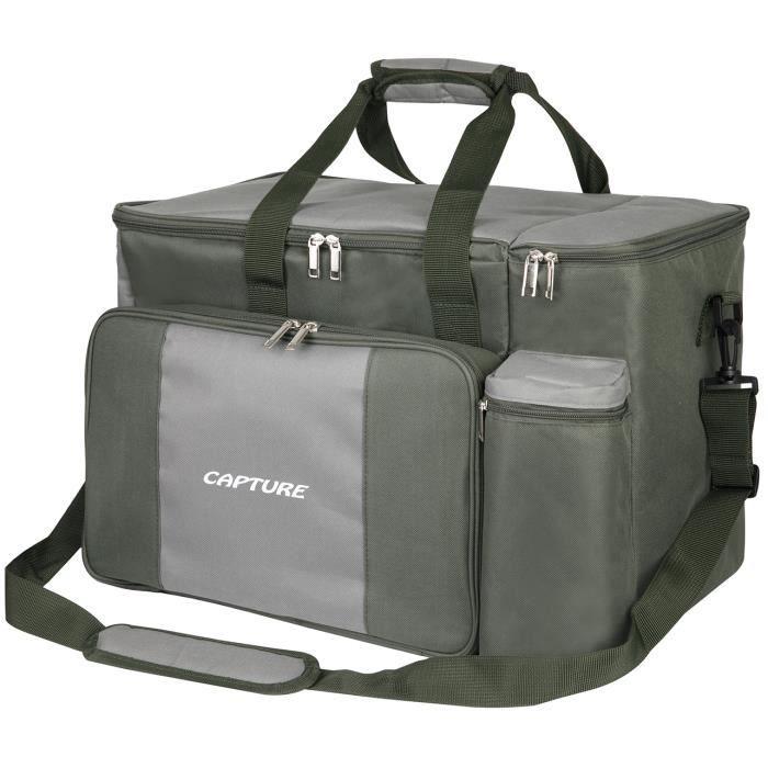 Sac De Pique-Nique CampFeuer Pour 4 Personnes - 20 Pièces, Compartiment Frigo 13L, Gris
