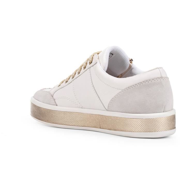 Sneakers GEOX D Leelu Blanc Femme Semelles evergreen brevet es