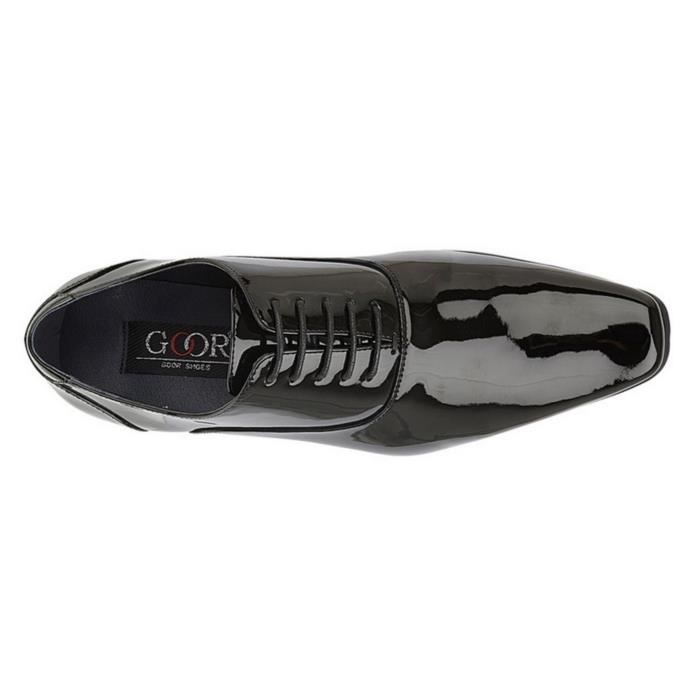 Chaussures Oxfords en cuir pour homme Goor Noir
