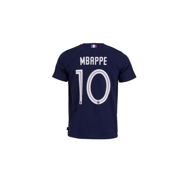 T-shirt enfant France Player Mbappe N°10 - bleu marine - 4 ans - Cdiscount  Sport