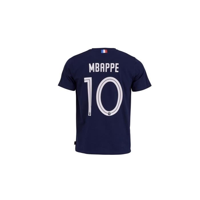 T shirt enfant France Player Mbappe N 10 bleu marine 4 ans Cdiscount Sport