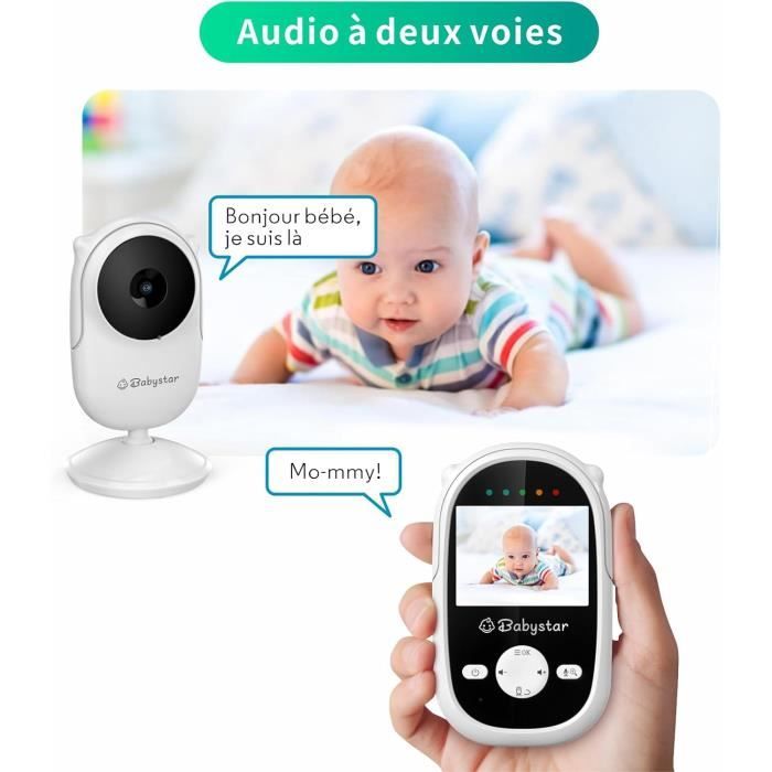 Babyphone Con Videocamera 7 Pollici 1080P - Visione Notturna, Audio Bidirezionale, 22h Batteria - Foto 6