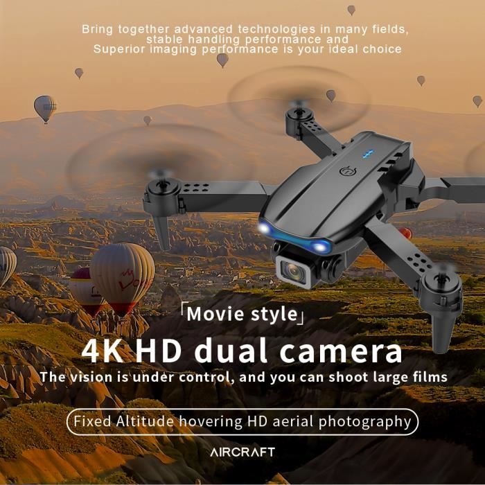 X9 GPS Drone avec Caméra 4K, Pliable Quadricoptère Télécommandé avec Follow  Me, 5GHz Videos Transmission, Mode sans Tête, pour les Adultes ou les  débutants (2 Batteries+Valise de Transport), X-IMVNLEI : : Jeux