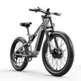 Shengmilo Ebike gros pneu vélo, vélos électriques adultes 1000 W, 45 KM/H, 75 milles, VTT, 7 vitesses-2
