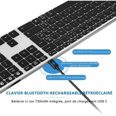 Matias Wired Aluminium - Clavier AZERTY USB pour Mac - Clavier - MATIAS