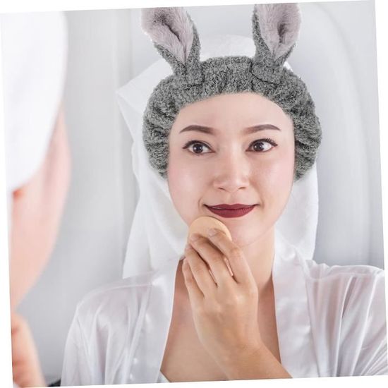 Serre-tête Oreilles De Lapin En Peluche – Gris, Cosplay, Fête, Pâques, Accessoire Photo Mignon - 2