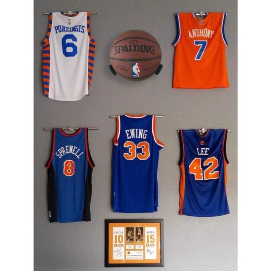 Porte Ballon CHEVVY 2 Pièces Support Mural Ballon Mural En Métal Fer Avec 6 Vis Rangement Ballon Support Ballon Noir Pour Basketball Football Volleyball Rugby Support Ballon Basket