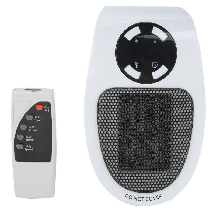 Petit Chauffage D'appoint, 500W Radiateur Soufflant Céramique, PTC Mini Chauffage Rapide Electrique Pour Chambre Bureau Salon Portable Protection Multiple Thermostat Et Economie 89468820