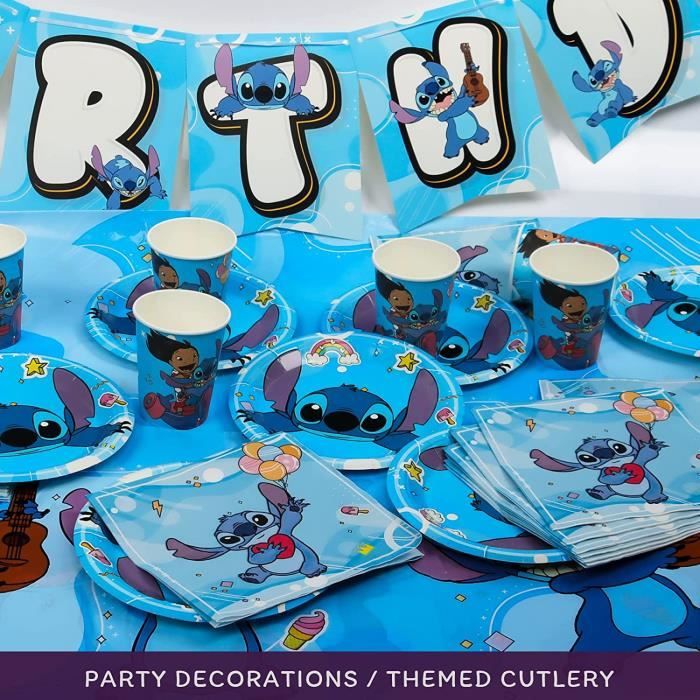 Stitch Vaisselle Fête D anniversaire D enfants 42pcs Décoration