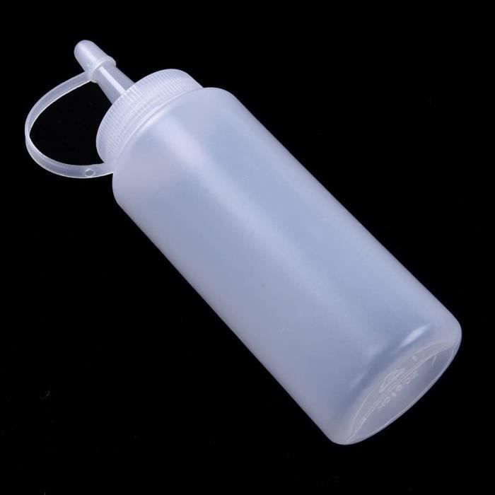 Relaxdays 24x flacon souple transparent - bouteille de sauce en plastique -  ensemble