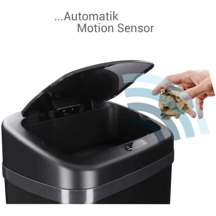 Poubelle automatique à capteur New sensor 30 L, 1328045, Cuisine