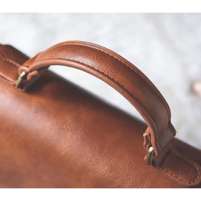 Sac à Main Femme Marron Simili Cuir - Dimensions 29 X 22 X 12 Cm, Bandoulière, Neuf Avec étiquettes