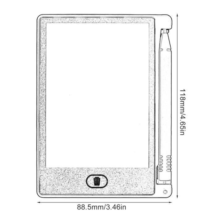 Tablette d'écriture manuscrite intelligente LCD, bloc-notes