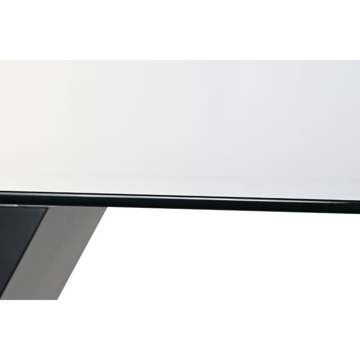 Étagère Rectangulaire Verre Trempé 8mm 380x120mm Avec Rail Aluminium - Support Mural Salle De Bain