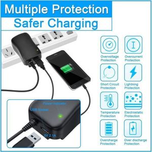 Chargeur Adaptateur Secteur 6V 230V - Pour Lampe De Travail Diall TL1257 - Câble 120 Cm - Certifié CE - Protection Multi-sécurité