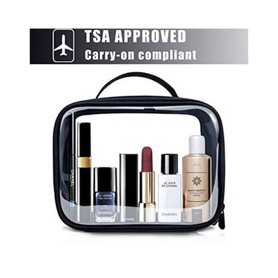 Lot de 2 Trousse de Toilette Transparente pour Voyage - Trousse de Toilette Transparente