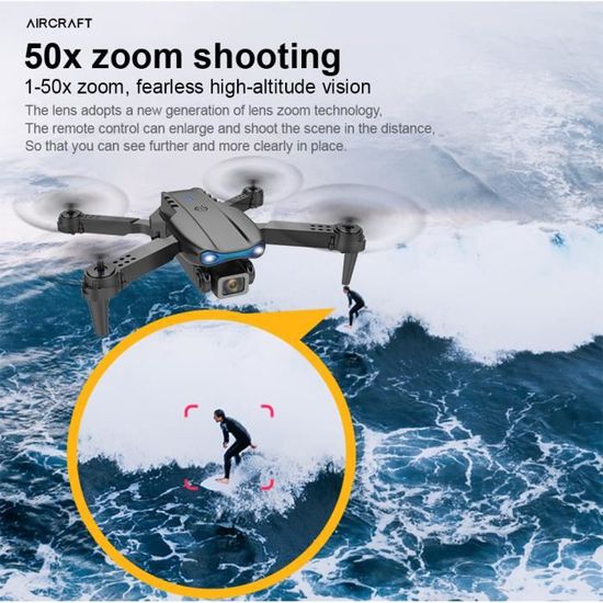 Mini Drone avec Caméra pour Enfants 5 6 7 8, Quadricoptères Pliables Jouet  Wifi Fpv Drone Zoom 50x, Détection de Gravité, [768] - Cdiscount Jeux -  Jouets