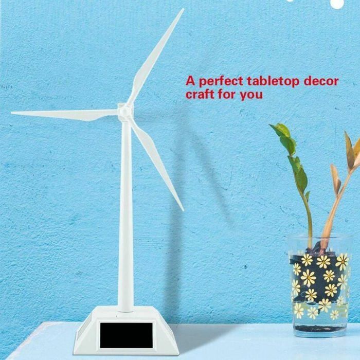 YUMILI Jouet D'éolienne, Modèle De Moulin à Vent Mini Moulin à Vent à énergie Solaire Bureau Jouet Science Outil D'enseignement Décoration de la YUMILI Jouet D'éolienne, Modèle De Moulin à Vent Mini Moulin à Vent à énergie Solaire Bureau Jouet Science Outil D'enseignement Décoration de la