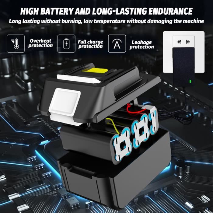 Batterie clé à chocs de Remplacement pour Makita Sans Fil DTW300Z, Moteur  Brushless 420NM avec 2 prises (19 / 22 mm) mit Batterie - Cdiscount Auto