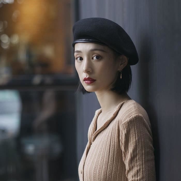 Béret Femme DORRISO - Chapeau Octogonal Élégant | Taille 54-60cm | Laine Douce | Style Newsboy