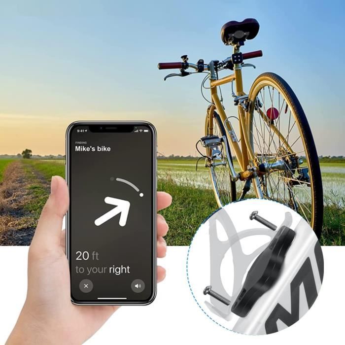 Support de vélo pour AirTag, support de protection étanche cachant AirTag  sous le porte-bouteille de vélo, traceur GPS de[S187] - Cdiscount Téléphonie